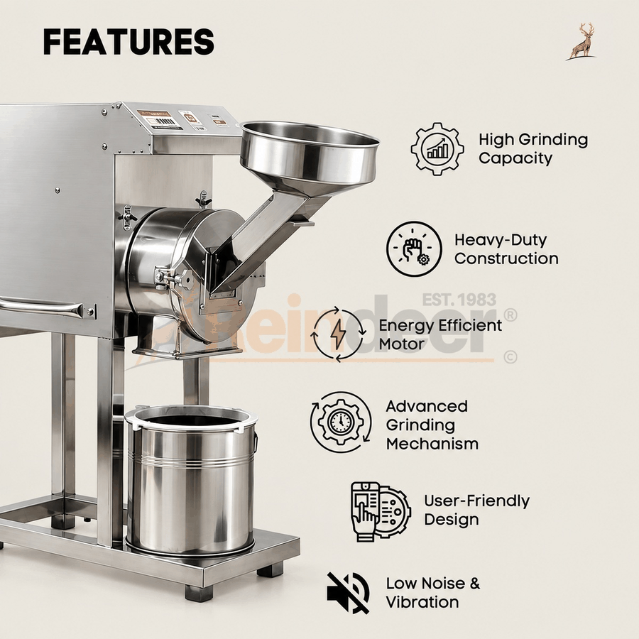 مطحنة دقيق 2 حصان – الميزات – Reindeer Machinery